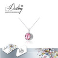 Destiny Round Pendant Crystals From Swarovski Necklace Factory Price